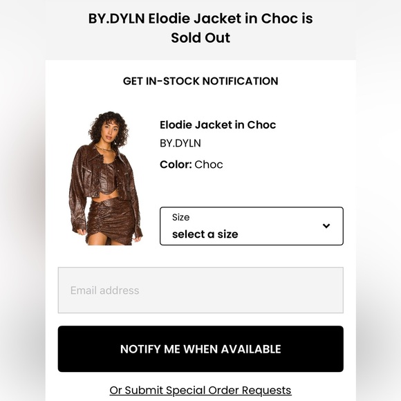 BY.DYLN Brown Leather Cropped Jacket - Picture 7 of 7